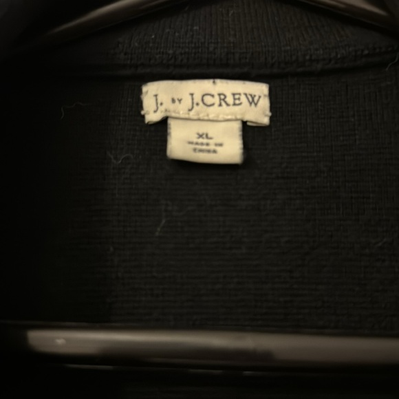 J. Crew 2 button black sweater blazer sz XL - Picture 2 of 3